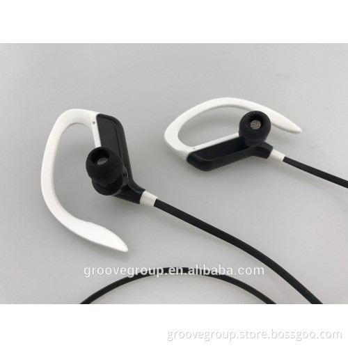 in ear earhook stereo sports wireless headset with mic and BT function wireless headset